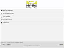 Tablet Screenshot of downtowndentalcaremn.com